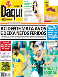Capa do jornal Jornal Daqui 21/03/2022