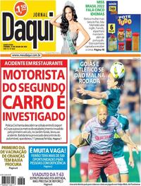 Capa do jornal Jornal Daqui 21/07/2022