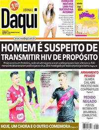 Capa do jornal Jornal Daqui 22/03/2022