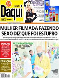 Capa do jornal Jornal Daqui 22/06/2022