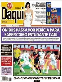 Capa do jornal Jornal Daqui 22/08/2022