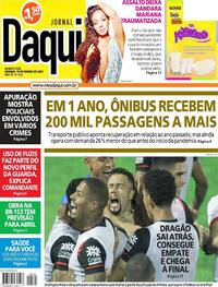 Capa do jornal Jornal Daqui 23/03/2022