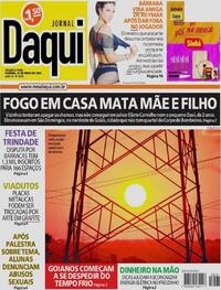 Capa do jornal Jornal Daqui 23/05/2022