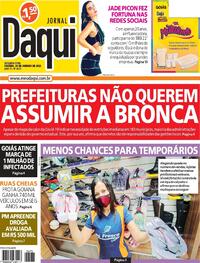 Capa do jornal Jornal Daqui 24/01/2022