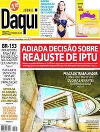 Capa do jornal Jornal Daqui 24/02/2022