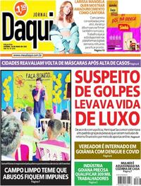 Capa do jornal Jornal Daqui 24/05/2022