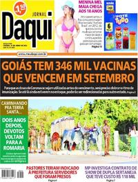 Capa do jornal Jornal Daqui 24/06/2022