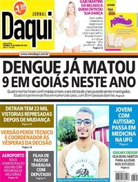 Capa do jornal Jornal Daqui 25/03/2022