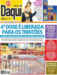 Capa do jornal Jornal Daqui 26/07/2022