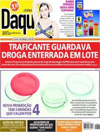 Capa do jornal Jornal Daqui 26/08/2022