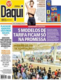 Capa do jornal Jornal Daqui 27/07/2022