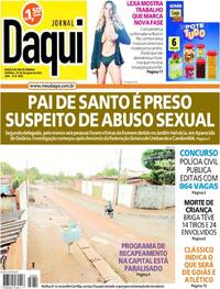 Capa do jornal Jornal Daqui 27/08/2022