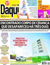 Capa do jornal Jornal Daqui 28/04/2022