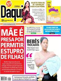 Capa do jornal Jornal Daqui 29/01/2022