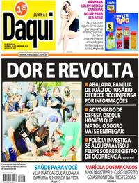 Capa do jornal Jornal Daqui 29/06/2022