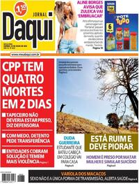 Capa do jornal Jornal Daqui 29/07/2022
