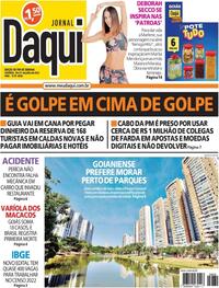 Capa do jornal Jornal Daqui 30/07/2022
