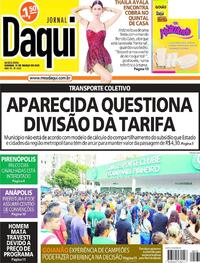 Capa do jornal Jornal Daqui 31/03/2022