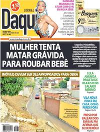 Capa do jornal Jornal Daqui 01/05/2023