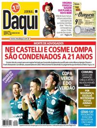 Capa do jornal Jornal Daqui 01/06/2023