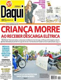 Capa do jornal Jornal Daqui 02/02/2023