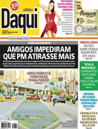Capa do jornal Jornal Daqui 02/05/2023