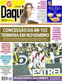 Capa do jornal Jornal Daqui 02/10/2023