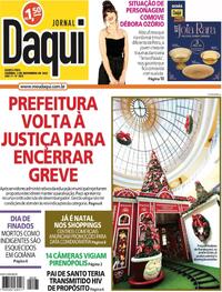 Capa do jornal Jornal Daqui 02/11/2023