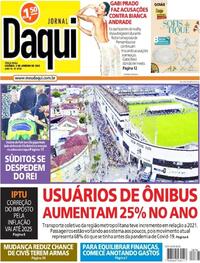 Capa do jornal Jornal Daqui 03/01/2023