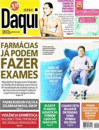 Capa do jornal Jornal Daqui 03/08/2023