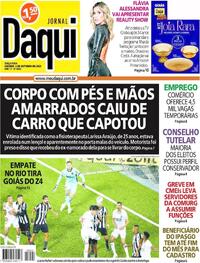 Capa do jornal Jornal Daqui 03/10/2023