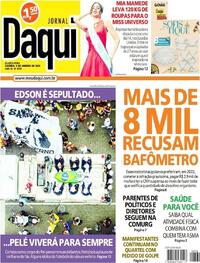 Capa do jornal Jornal Daqui 04/01/2023
