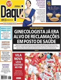Capa do jornal Jornal Daqui 04/09/2023