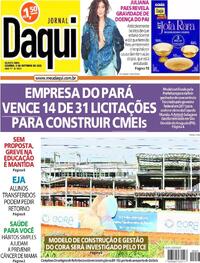 Capa do jornal Jornal Daqui 04/10/2023