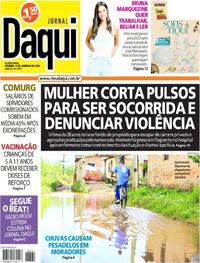Capa do jornal Jornal Daqui 05/01/2023