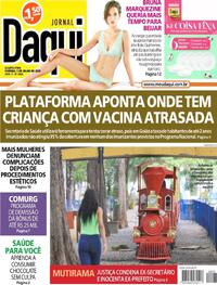 Capa do jornal Jornal Daqui 05/07/2023