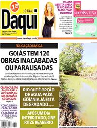 Capa do jornal Jornal Daqui 05/08/2023