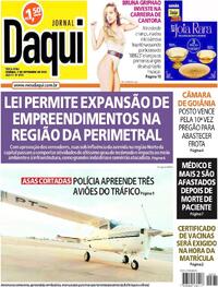 Capa do jornal Jornal Daqui 05/09/2023
