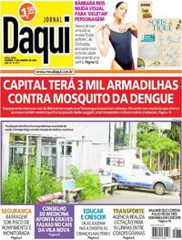 Capa do jornal Jornal Daqui 06/01/2023