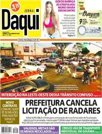 Capa do jornal Jornal Daqui 06/06/2023