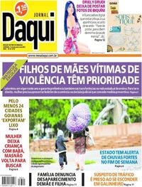 Capa do jornal Jornal Daqui 07/01/2023