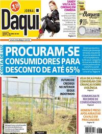 Capa do jornal Jornal Daqui 07/04/2023