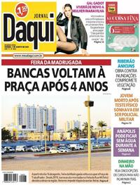 Capa do jornal Jornal Daqui 07/08/2023
