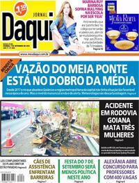Capa do jornal Jornal Daqui 07/09/2023