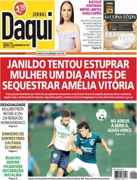 Capa do jornal Jornal Daqui 07/12/2023