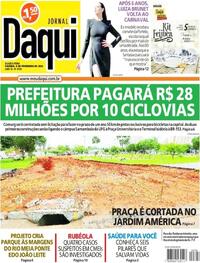 Capa do jornal Jornal Daqui 08/02/2023