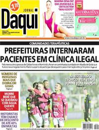 Capa do jornal Jornal Daqui 08/08/2023