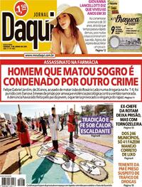 Capa do jornal Jornal Daqui 09/06/2023