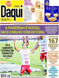 Capa do jornal Jornal Daqui 09/09/2023