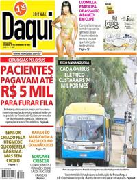 Capa do jornal Jornal Daqui 10/02/2023